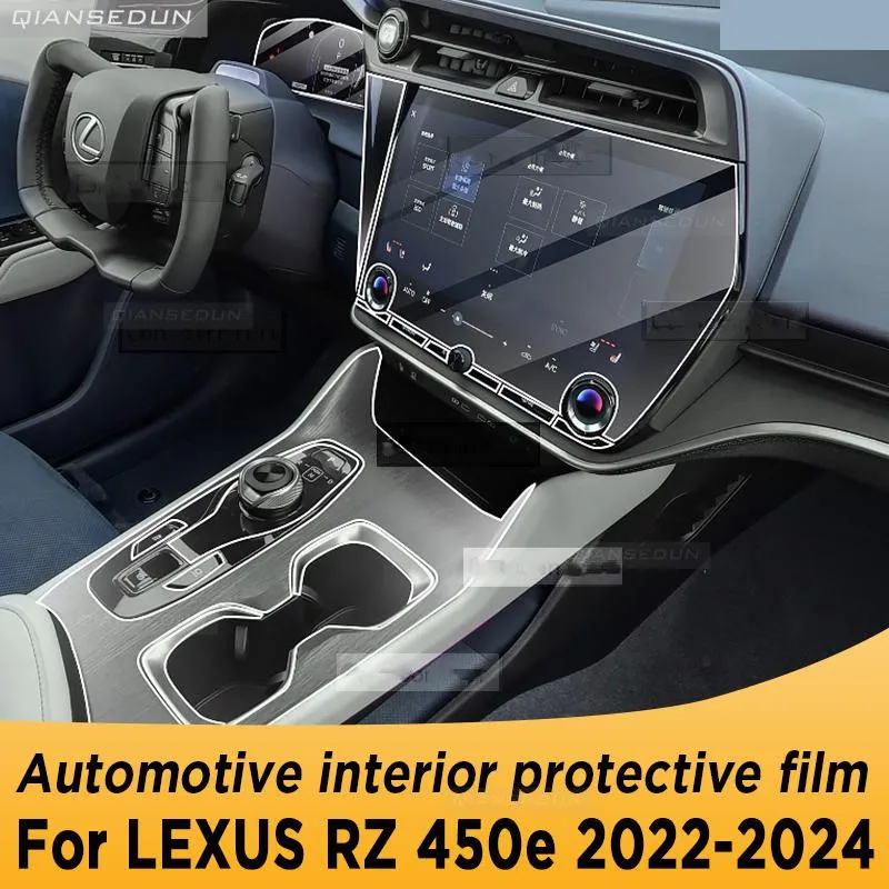 

For LEXUS RZ 450e 2022-2024 Gearbox Panel Navigation Screen Automotive Interior Protective Film Anti-Scratch Accessories Sticker