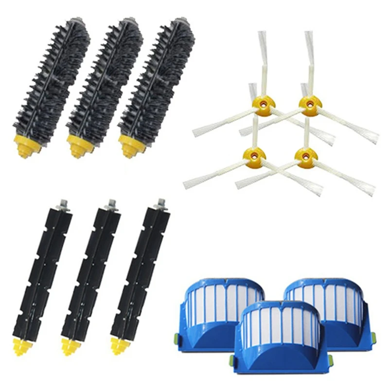 Kit de pièces de rechange pour aspirateur Irobot Roomba, brosses latérales principales, filtre, séries 600, 610, 620, 625, 630, 650, 660