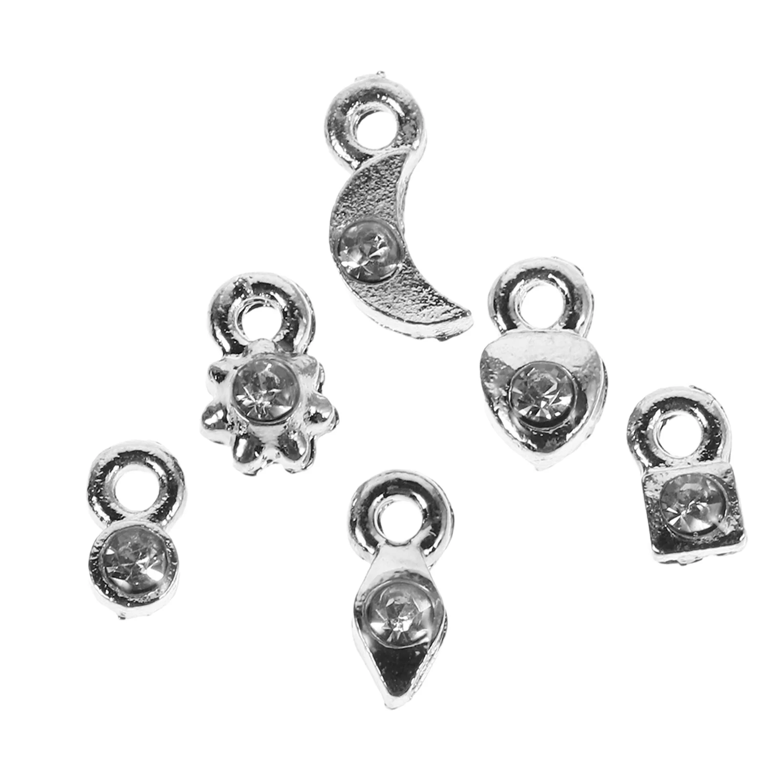 

2 Sets Nail Charm Dangle Decorations DIY Jewelry Supplies Art Diy Nail Jewelry Charms Rhinestones Gems Piercing Tool