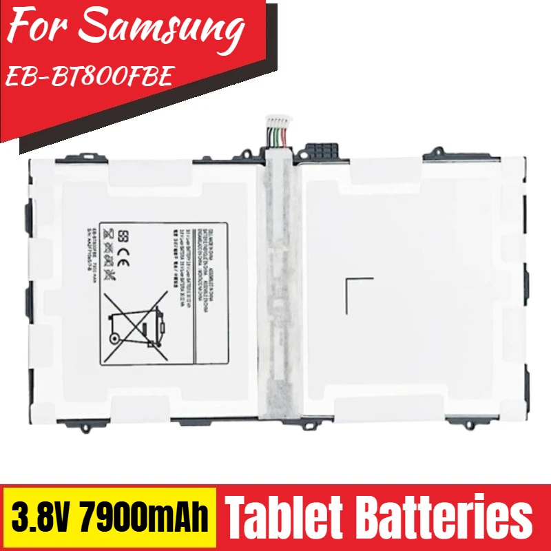 العلامة التجارية الجديدة استبدال بطارية الجهاز اللوحي 3.8 فولت 7900 مللي أمبير EB-BT800FBE لسامسونج غالاكسي تبويب S10.5 SM-T800 T801 T805