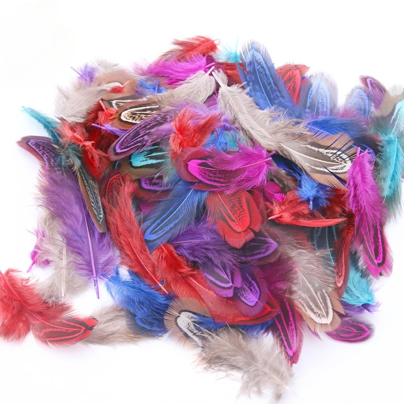 

Wholesale 50pcs4-8cm Color Okura Feather Jewelry Accessories Crafts Decoration Diy Handmade Materials