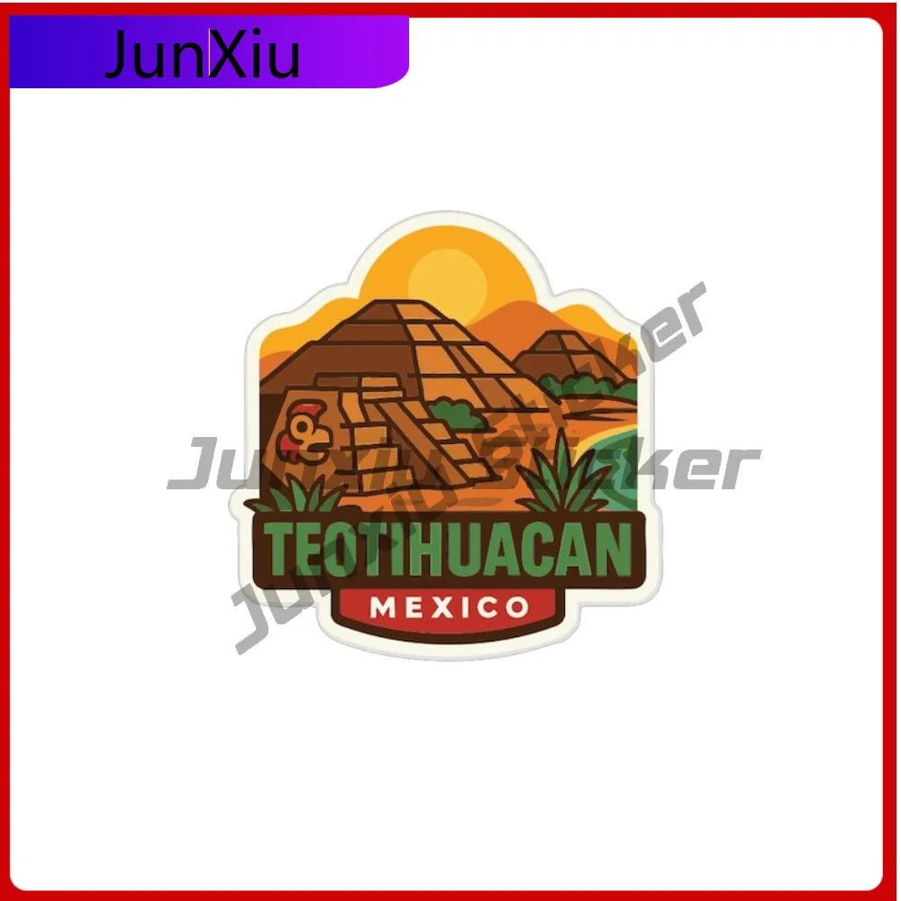 

Teotihuacan Mexico City Waterproof Sticker Accessories Vinyl Decal Suv Fuel Tank Cap Windshield Bumper Truck Custom Decals Car