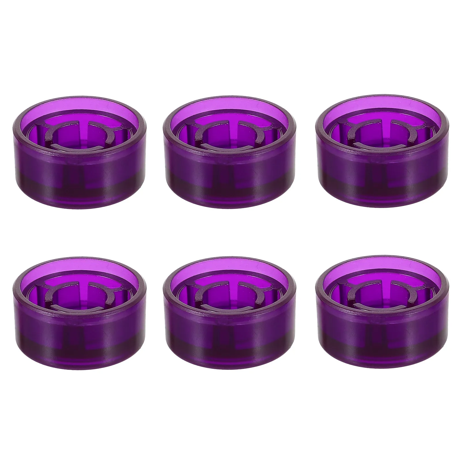 6Pcs Guitar Effect Protective Caps Premium Plastic Pedal Toppers Compatible with Most Stomp Boxes Daily Practice Stage