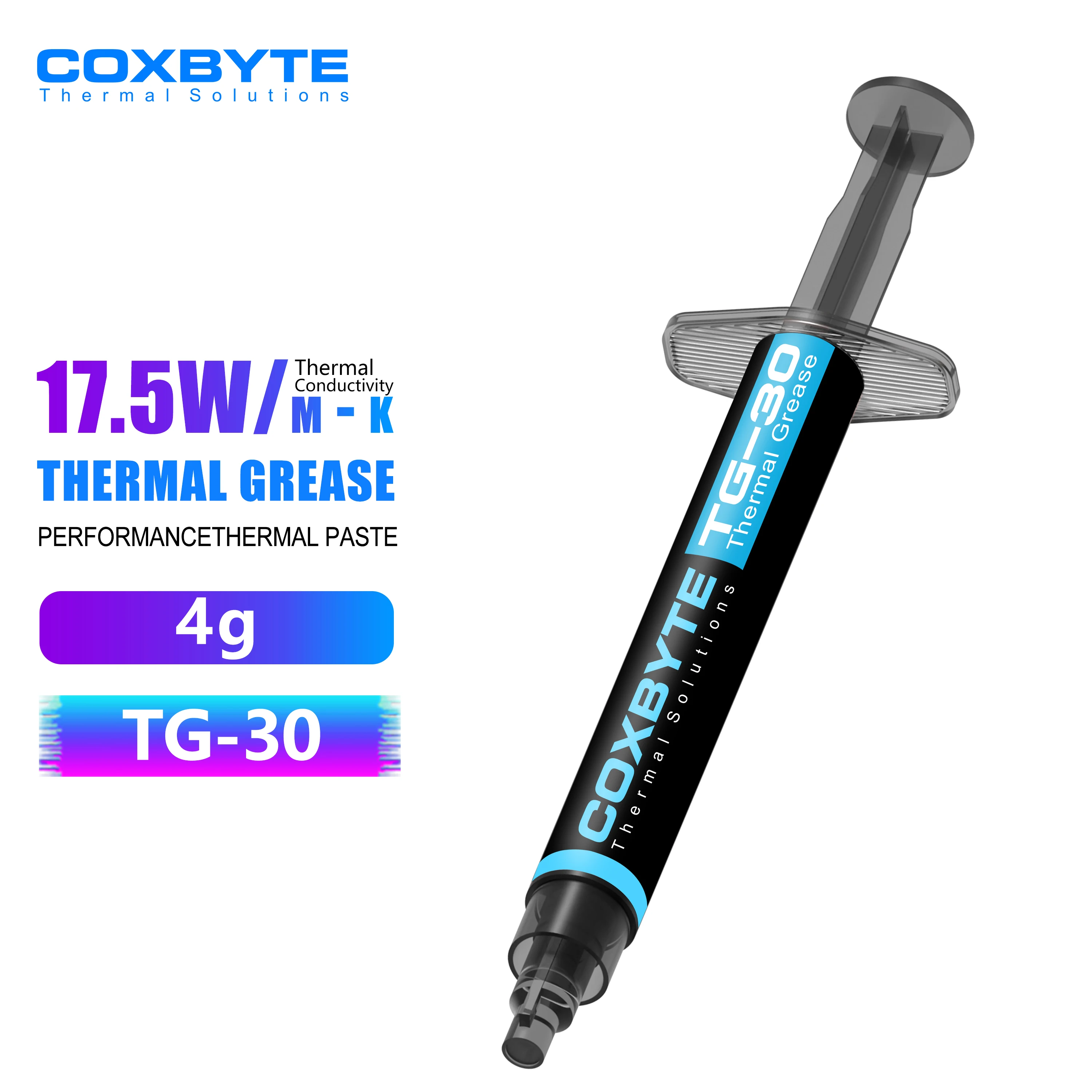Coxbyte Thermal Grease TG-30 Syringe Heat Dissipation Silicone Paste For CPU Processor Video GPU Cooling Thermal Compound Grease