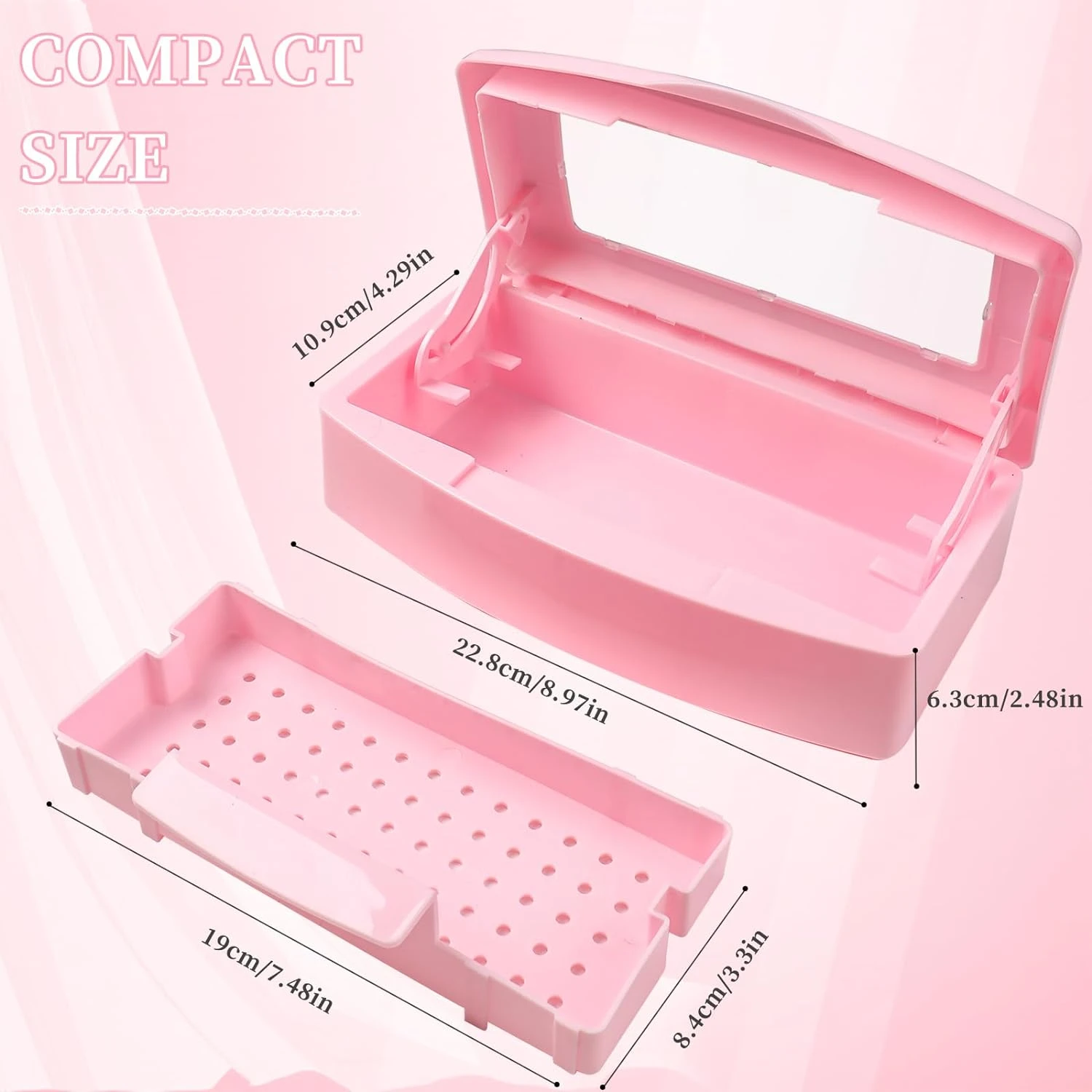 Effortless and Efficient Plastic Sterilizing Tray with Convenient Storage Organizer for Professional Beauty Tools - Handy Profes
