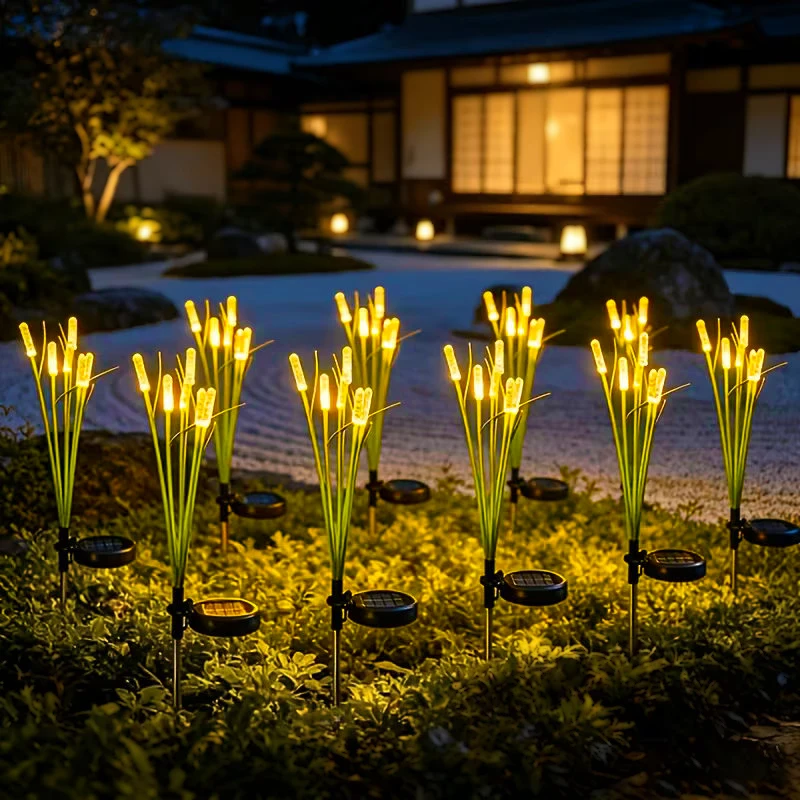 Solar Bubble Reed Light Solar Lawn Light Garden Decorative Light Outdoor Waterproof Wireless Suitable Patios Courtyards Pathways