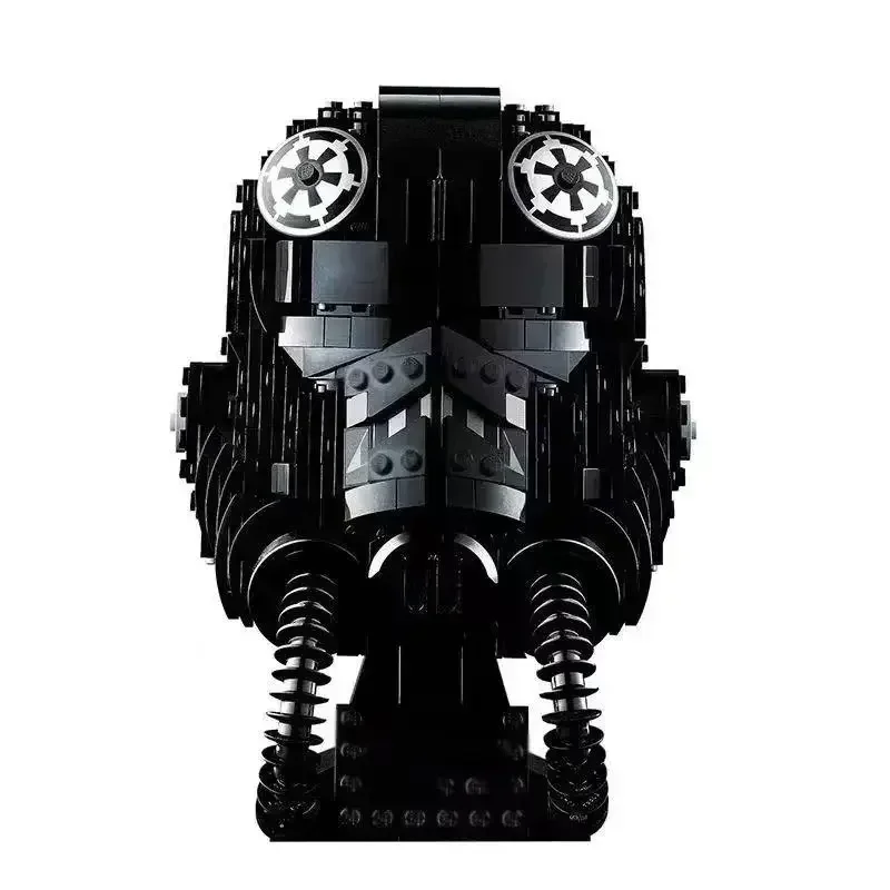 Hot Toys Spaceship War Tie Fighter Pilot Helmet Building Blocks Bricks Collection Home Model 75274 Kids Adult Model Gifts
