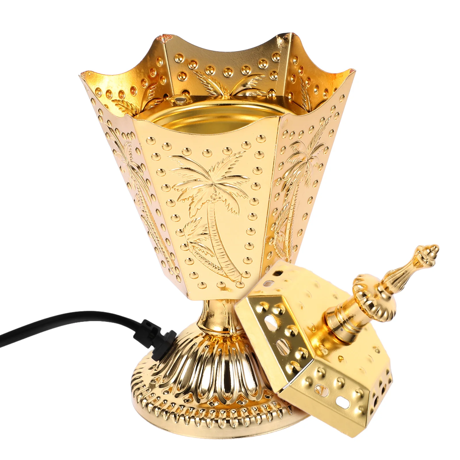 

1pc Incense Burner Decorative Iron Censer for Home Aromatherapy Table Ornament Arab Themed Lightweight Compact Size Home Decor