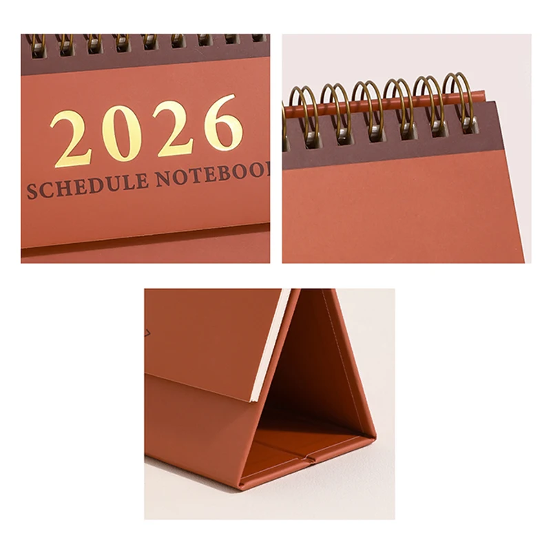 2026 Desk Calendar Vintage Calendar With  Notes Monthly Calendar For Home Office School Planning Organizing