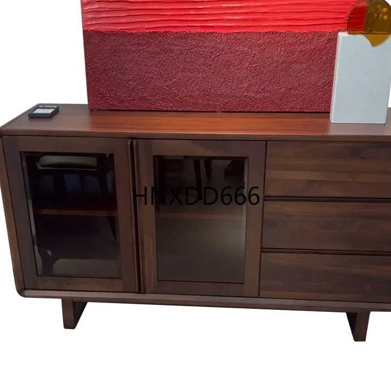 

New Chinese black walnut side cabinet