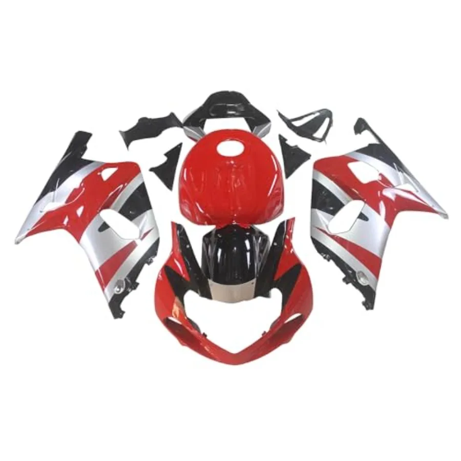 

Комплект пластиковых обтекателей для Suzuki GSXR600 GSXR750 2000-2003, красно-черно-серебристый, из АБС-пластика, литой, для кузова и рамы