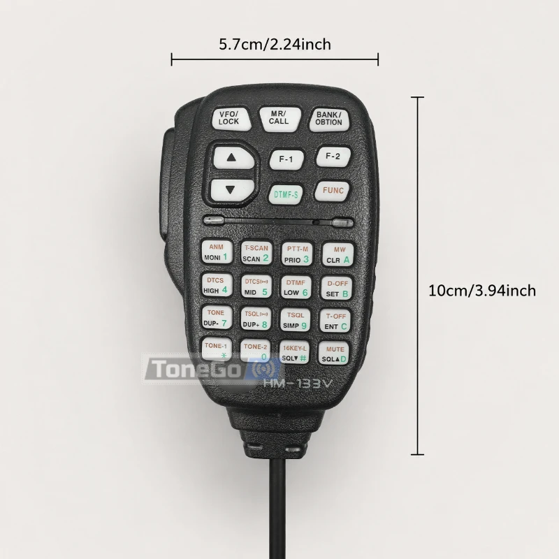 HM-133V Handheld Speaker PTT Mic 8-Pin DTMF Keypad Shoulder Microphone Compatible With IC-207H IC-880H IC-E880 IC-2725E Radios
