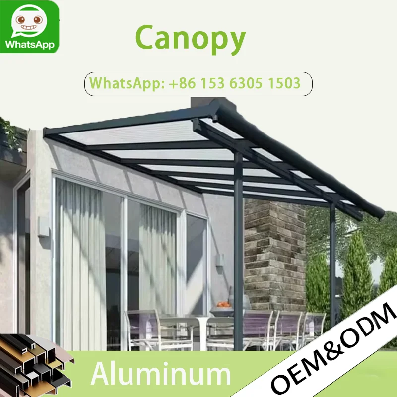 

OneAlu Custom Luxury Outdoor Aluminum Ceiling Gazebo - Polycarbonate Roof, Waterproof Rainproof Sunshade for Courtyard