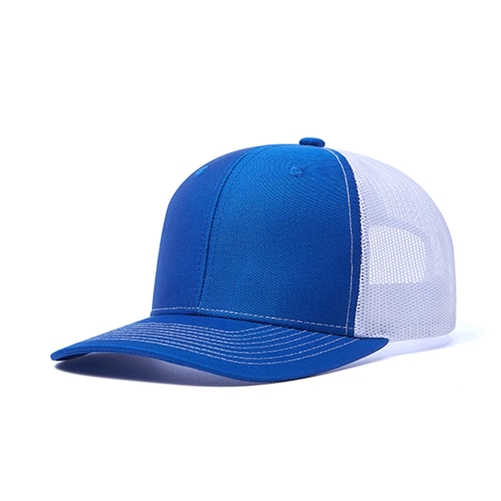 Fashion Hot Sale Summer Mesh Baseball Cap Men Women Slight Curved Snapback Trucker Hat Unisex Casual Outdoor Breathable Dad Cap