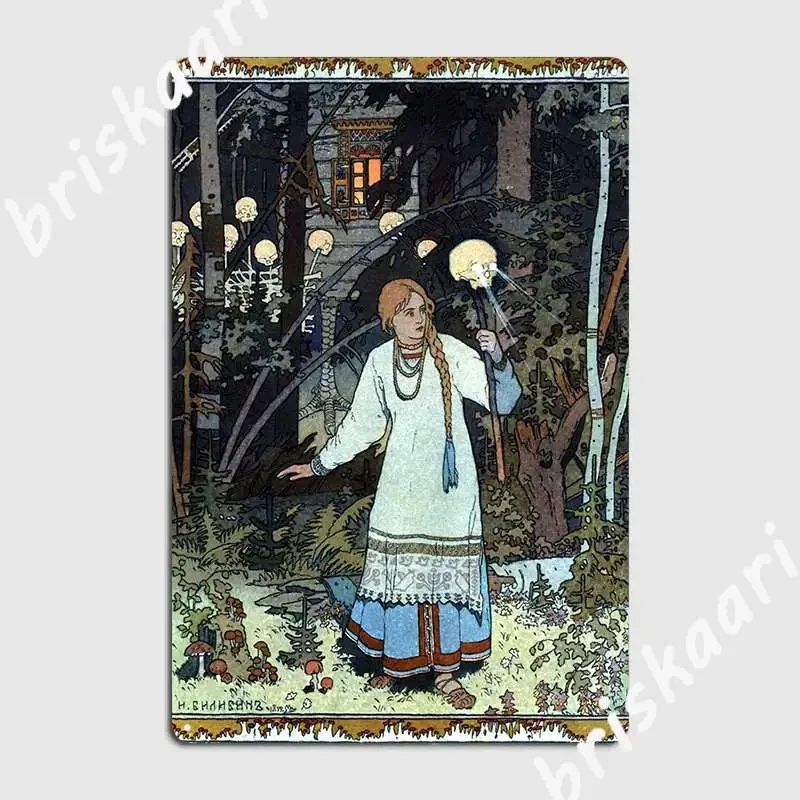 Vasilisa The Beautiful Poster Diseño de placa de metal Decoración de garaje Pub Garaje Club Hogar Carteles de estaño