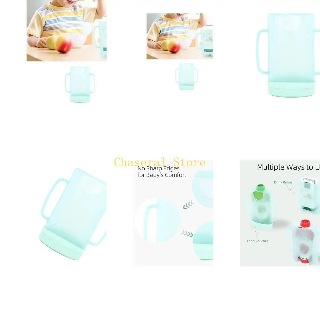E7CE Squeeze Proof Holder for Food Pouches Drink Box Squeeze Holder