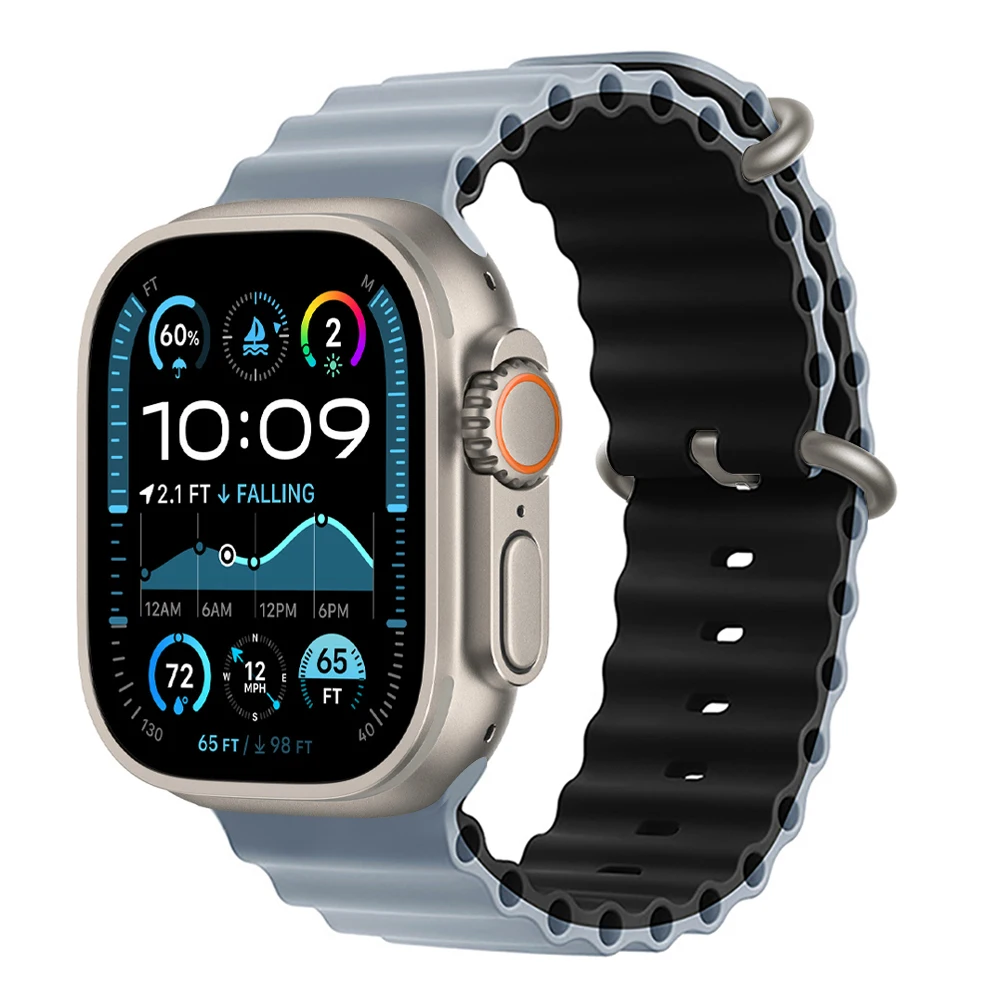 Ocean-Armband für Apple Watch Ultra 3 2 Band 49mm 46mm 44mm 40mm 45mm 41mm 42mm Correa Armband iWatch Series 11 10 9 SE 8 7 6 5 4