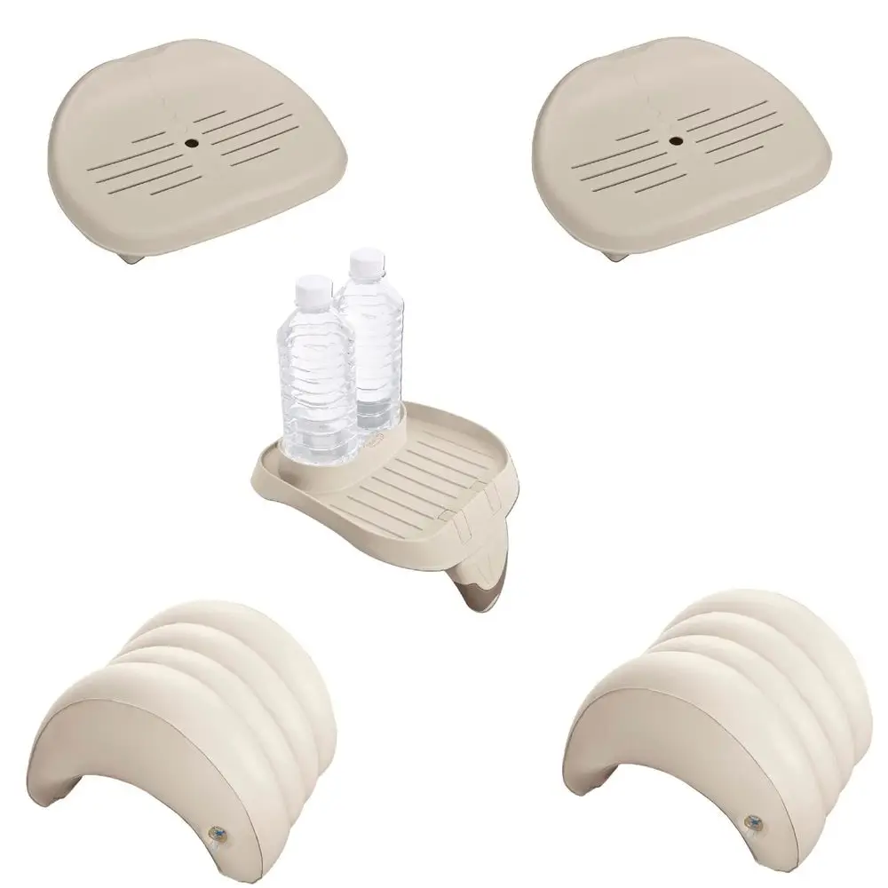 

Inflatable Hot Tub Seat , Attachable Cup Holder, Inflatable Head Rest
