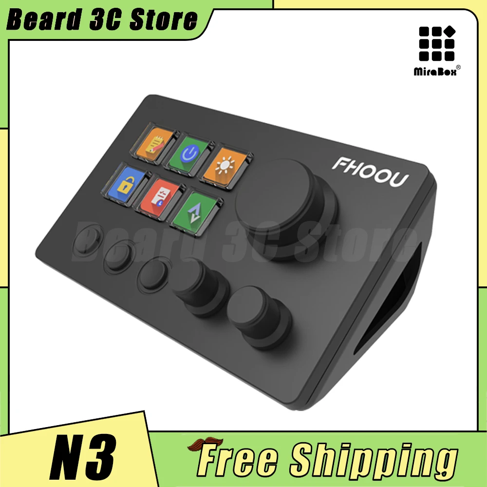 Mirabox N3 StreamDeck Visual Keyboard LCD Button 6 Keys Live Content Creation Controller Stream Deck Custom Button For Win/MacOS