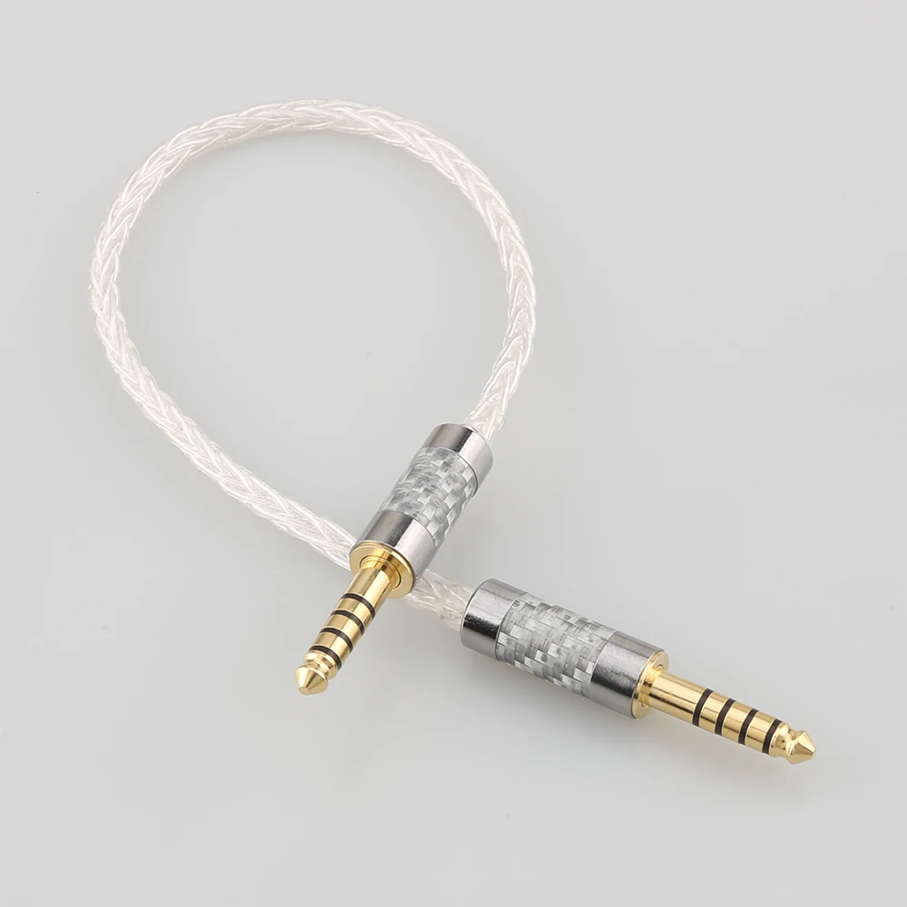 8 rdzeni czyste srebro 4.4 zbalansowany męski do 4.4mm kabel z wtyczką linia Audio