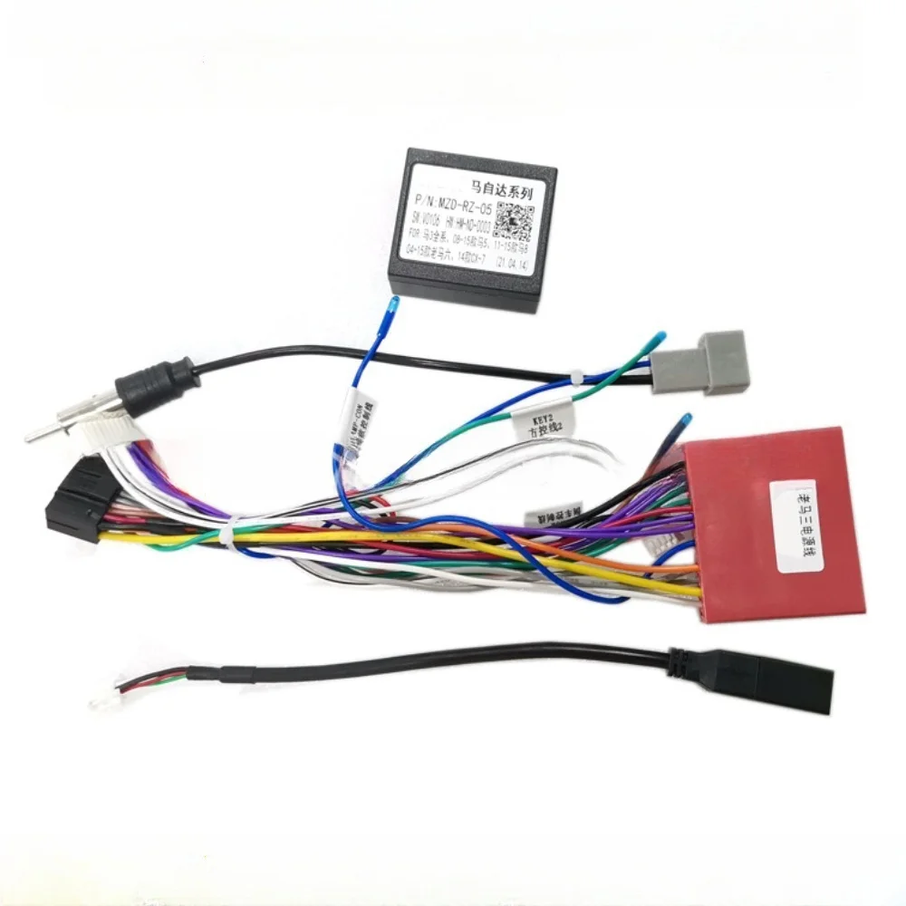 Rasie Canbus Box MZD-RZ-05 For Mazda 6 3 5 CX-7 RX-8 Android 2 Din GPS Radio Car 16 Pin Wiring Harness