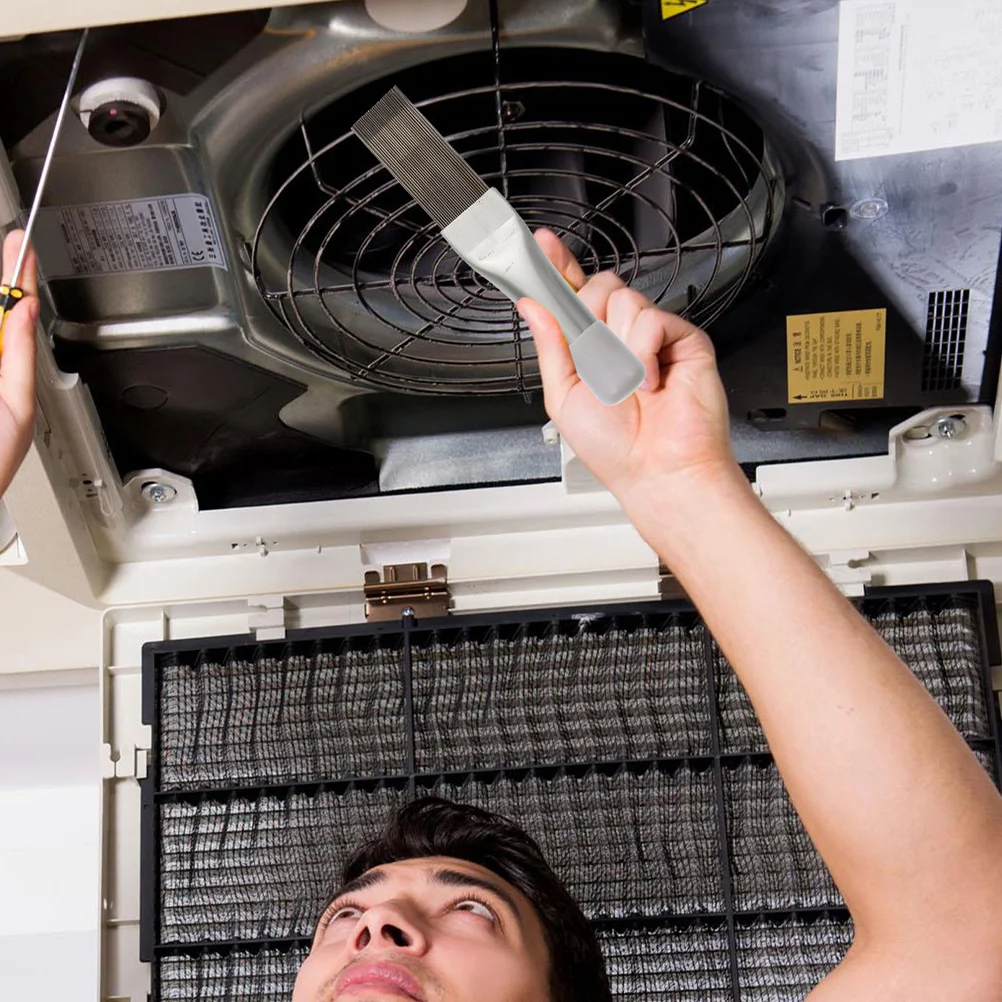 

3Pcs Air Conditioner Fin Cleaning Brush Set Stainless Steel Coil Comb Condenser Tool for Cleaning and Straightening Ac Fins