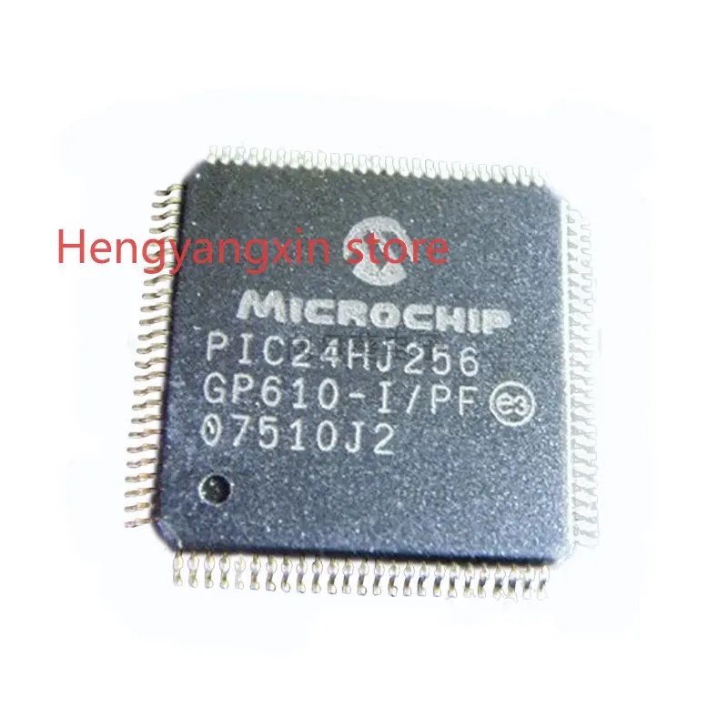 5 PCS  PIC24HJ256GP610-I/PF ,TQFP-100 ,PIC24HJ256GP610T-I/PF ,Embedded Microcontrollers , 16-bit Microcontrollers - MCU, New