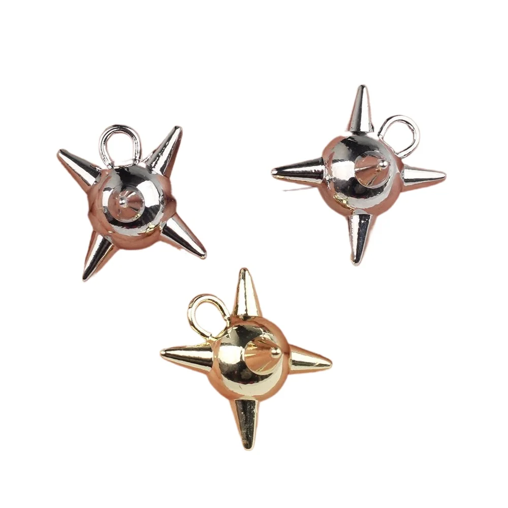 6pcs/lot 13*15MM Zinc Alloy Nail Ball Meteor Hammer Pendant Charms DIY Necklace Bracelet Earrings Accessorie