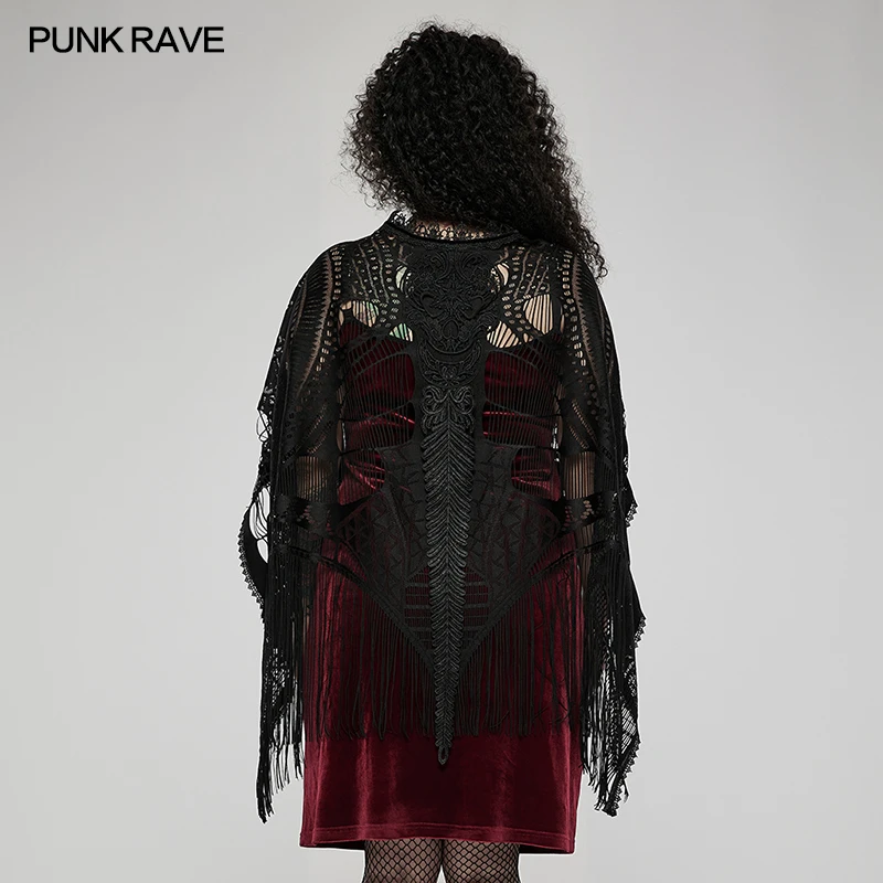 Punk Rave Big Size Design.Gothic Sexy Visual Kei Women Cape shawl DY1405