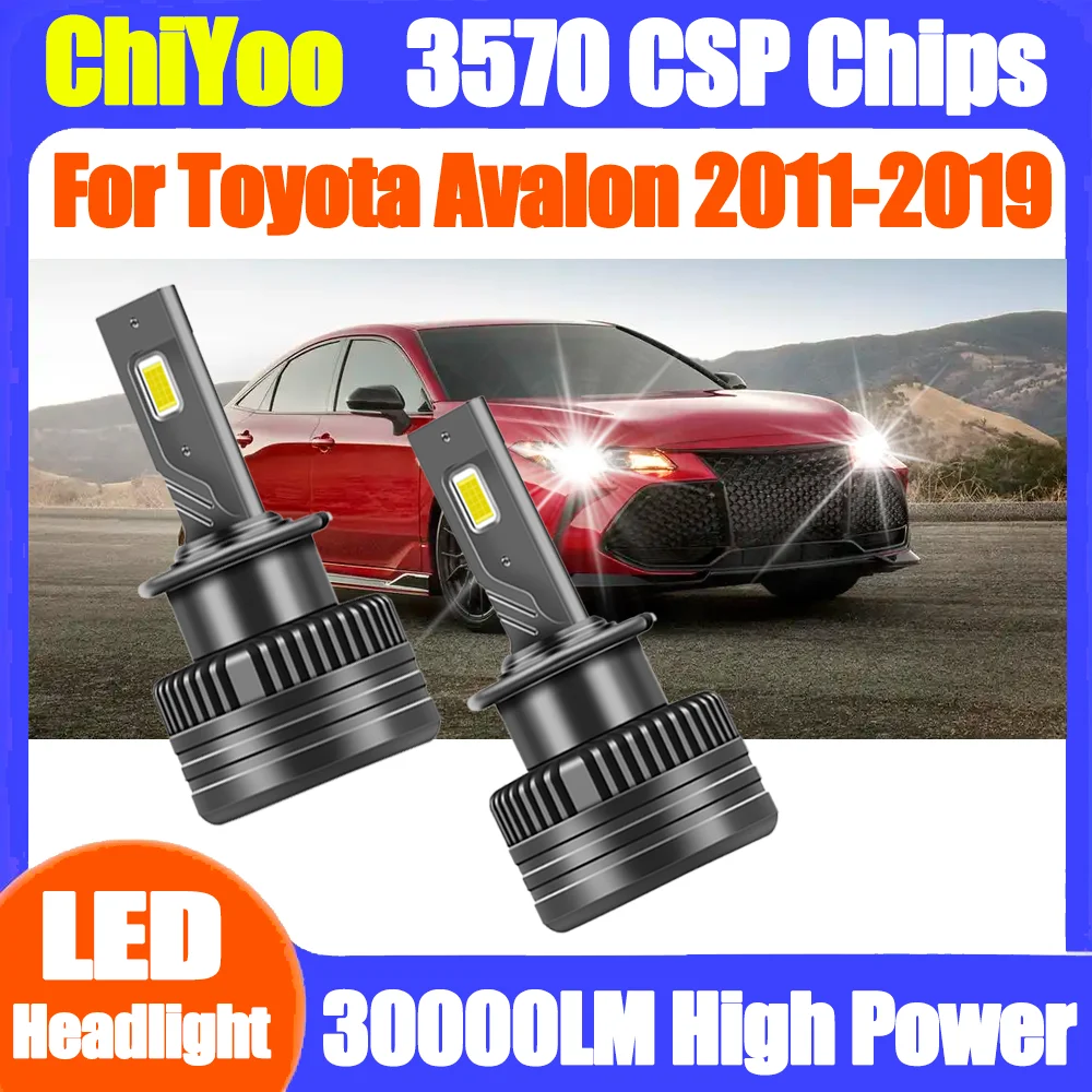

2 шт. 30000LM высокой мощности Canbus светодиодные фары 6000K супер белые 120 Вт HID ксеноновые фары 12 В 24 В для Toyota Avalon 2011-2019