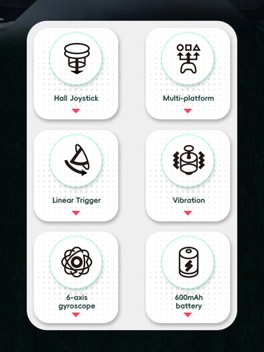 Imagen 2 del producto DATA FROG S13 Gamepad Inalámbrico con Joystick de Efecto Hall - Compatible con PC/MAC/iOS/Controlador de Juegos de Computadora