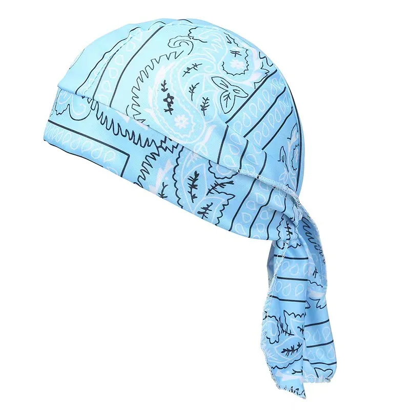 Bandana Scarf Headscarf Handkerchief Head Man Outdoor Cycling Pirate Hat Motorcycle Printed Paisley Multi Color Hip-Hop Dance