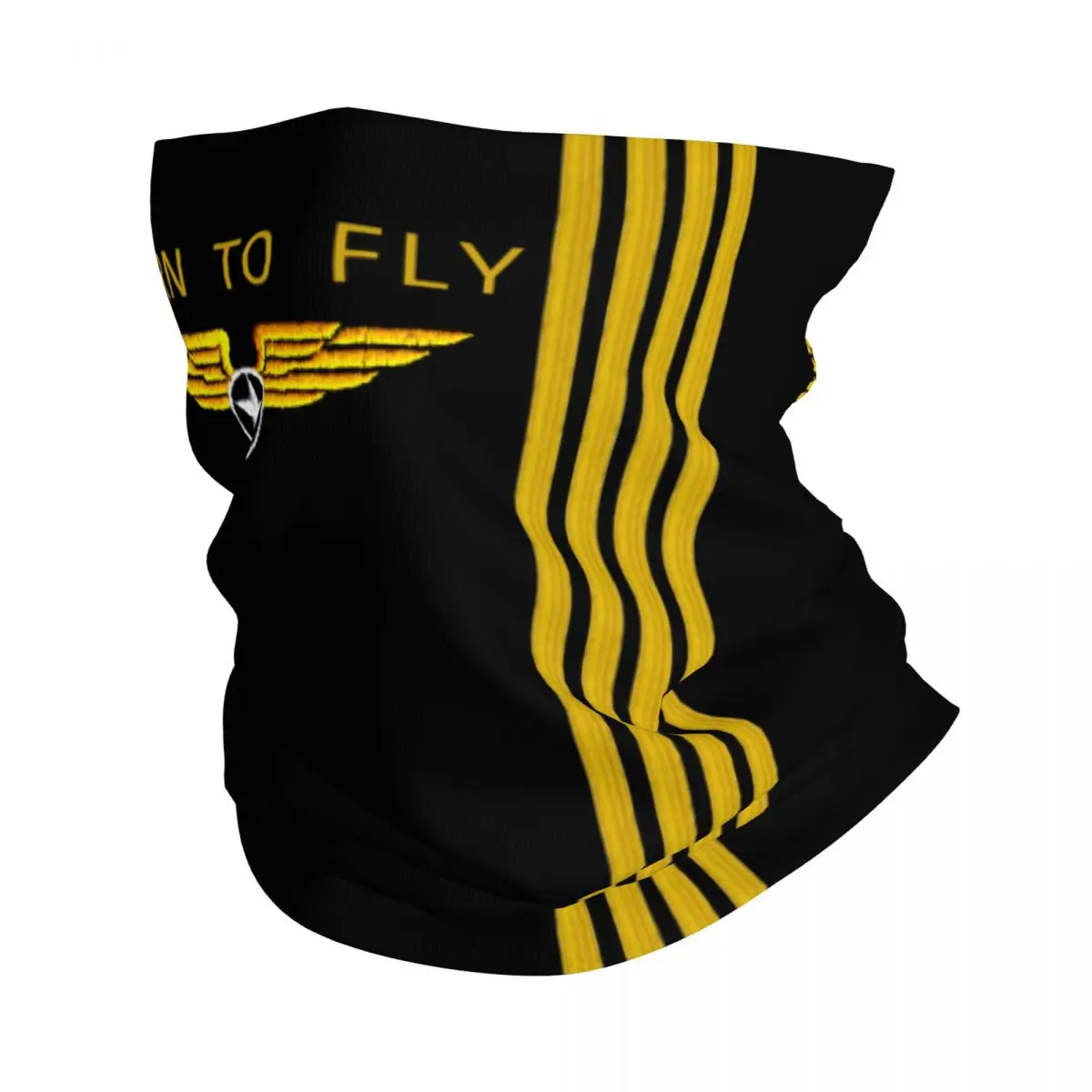 Born To Fly Flight Pilot Winter Headband Neck Warmer Hiking Hunting Tube Scarf Flying Aviation Aviator Face Bandana Gaiter