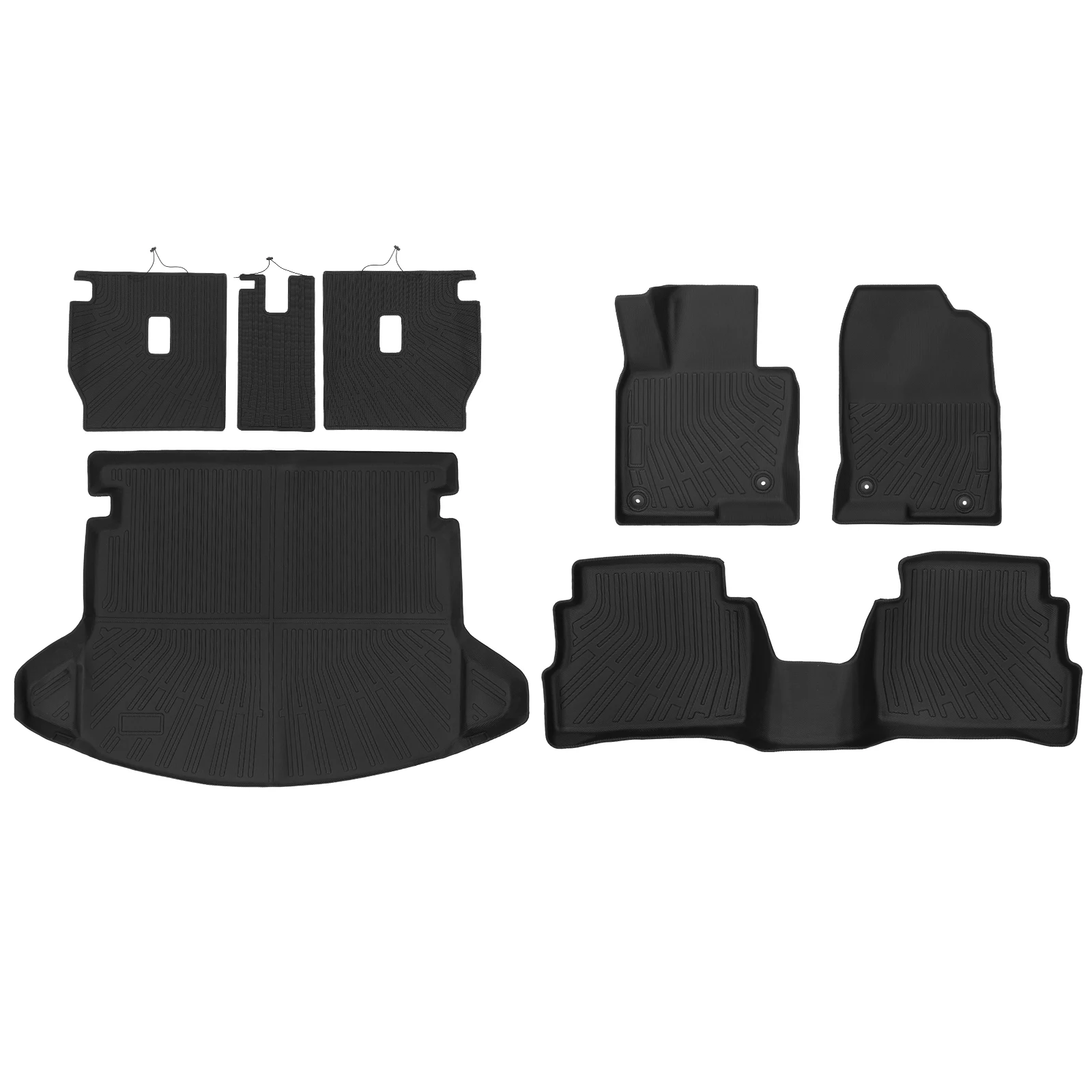 

Cargo Liner Seat Back Covers Protectors All Weather TPE Floor Mats Trunk Pad Backrest Liner for Mazda CX-5 2017-2025 Accessories