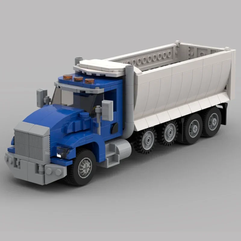 Stadsvervoer Voertuig Model Moc Bouwstenen T800 Dump Truck Technologie Blokken Geschenken Kerstspeelgoed Diy Sets Assemblage