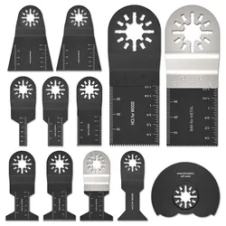 12pcs Multifuncional Saw Blade Durável Carpintaria Oscilante Acessórios Furo Fechado Joint Power Tool Oscilação Saw Blade