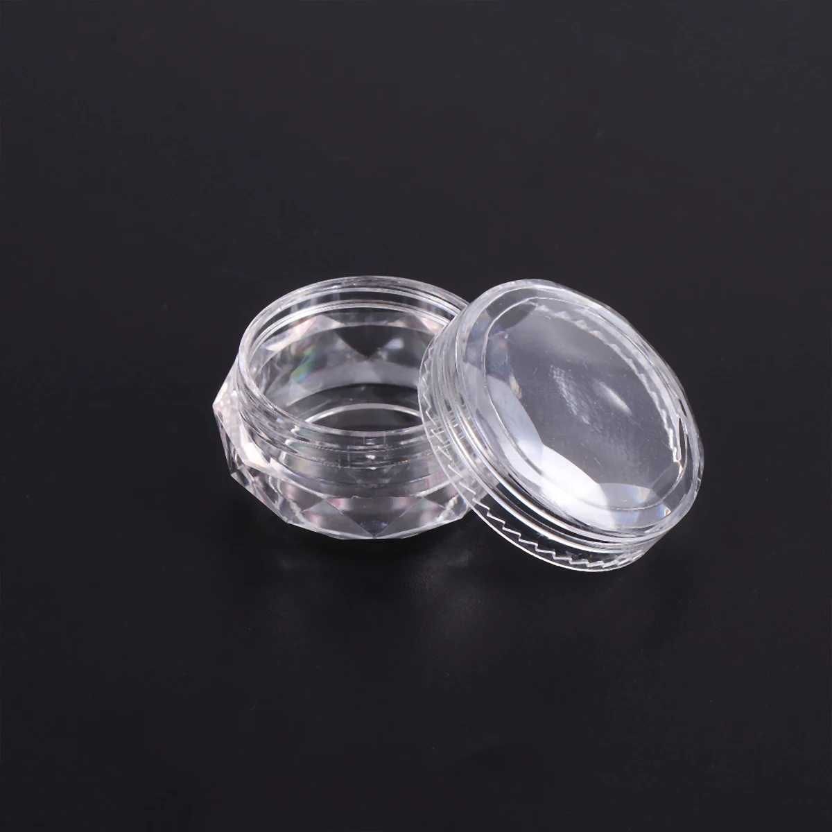 

20pcs Empty Dispenser Durable Plastic Containers Gold Nail Transparent Empty Dispenser Travel Storage