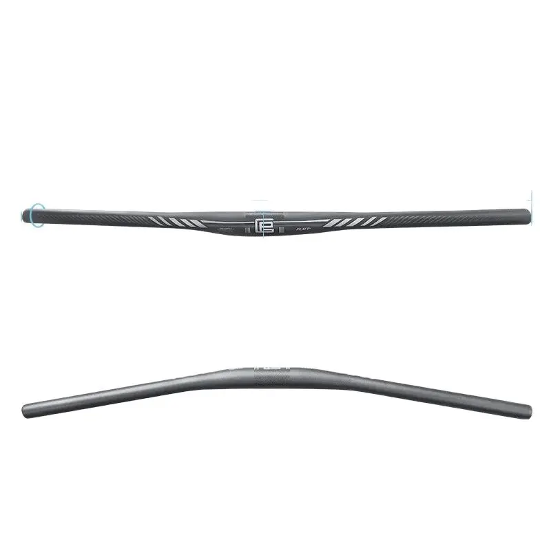 Carbon Mountain Bicycle Handlebar UD Matte Flat MTB Handlebar Bike Accessory Part 31.8mm * 680 700 720 740 760 780mm 9 Degree