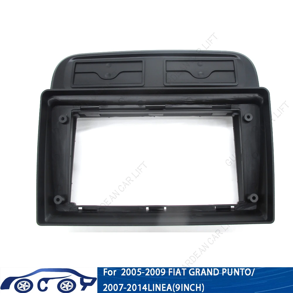 9INCH Car Radio Fascias For 2005-2009 FIAT GRAND PUNTO/2007-2014LINEA  Android Stereo Frame Player 2 Din Head Unit Panel Dash Tr