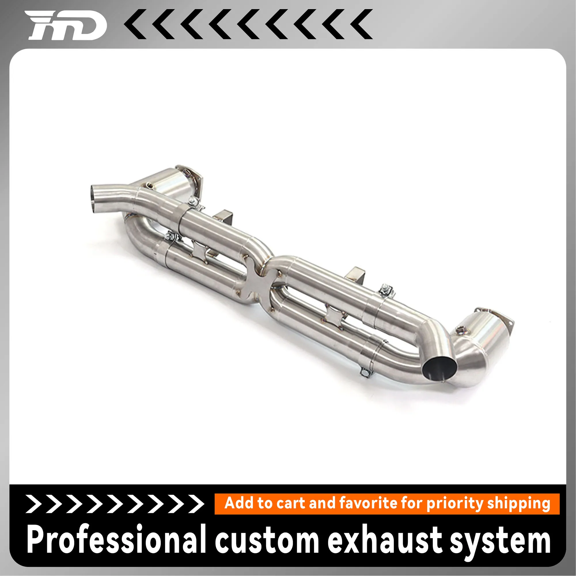 

HMD stainless steel exhaust system high performance catback for Porsche 911 997.2 Turbo modification car accessories