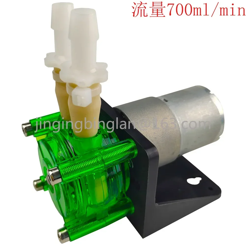 Right angle corrosion resistance Large flow peristaltic pump Easy-to-install titration pump BPT pipe 12V/24V 700mL/min