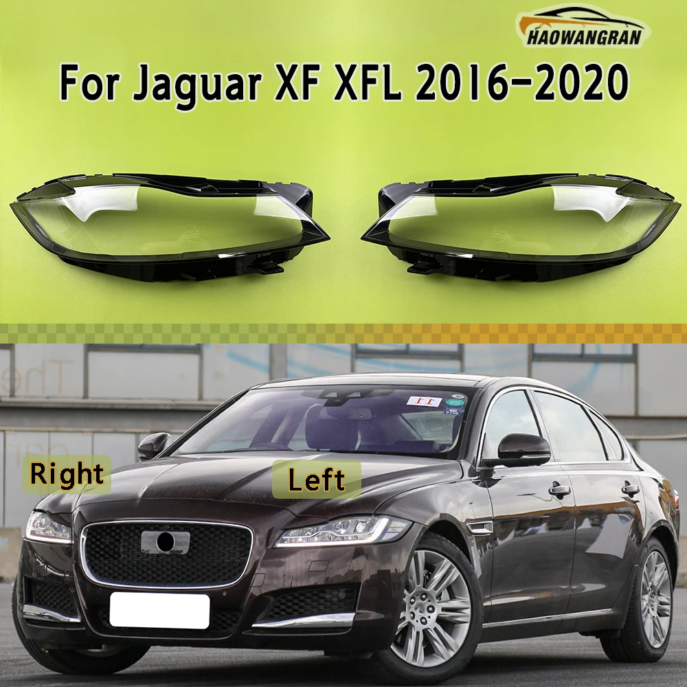 

Car Front Headlight Lens For Jaguar XF XFL 2016 2017 2018 2019 2020 Transparent Headlamp Cover Plexiglass Lampshade