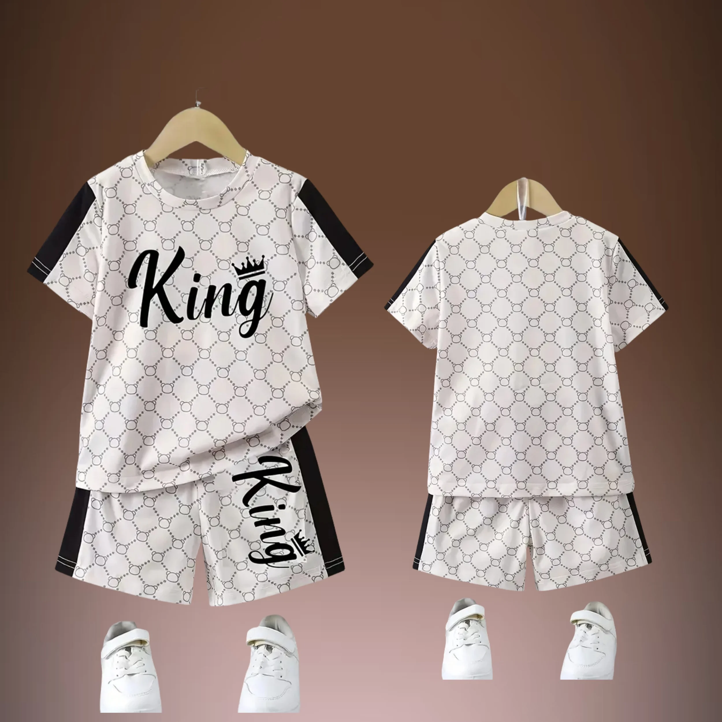 

2025 Latest Hot T-shirt Set 3D Vacation Style Trendy Various Elements Fashionable Street Men's Set Summer Top Shorts Breathable