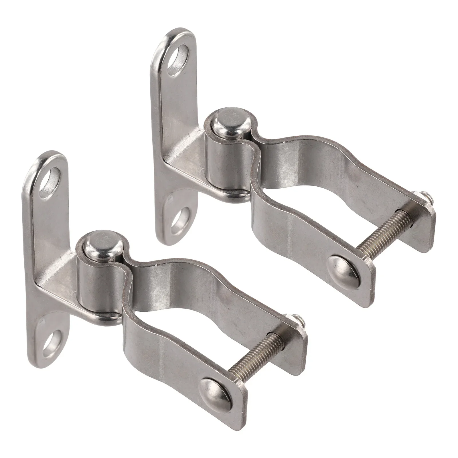 2 Pack 138 Inch 304 Stainless Steel Gate Hinges with Heavy Duty Screws for Long Lasting Outdoor Fence Applications