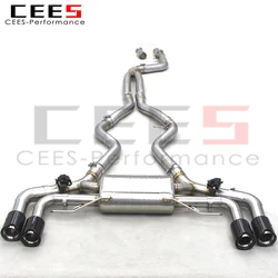 CEES performance valvetronic exhaust catback system for BMW G20 M340i 3.0T 2019-2025 304Stainless Steel Exhaust pipes muffler