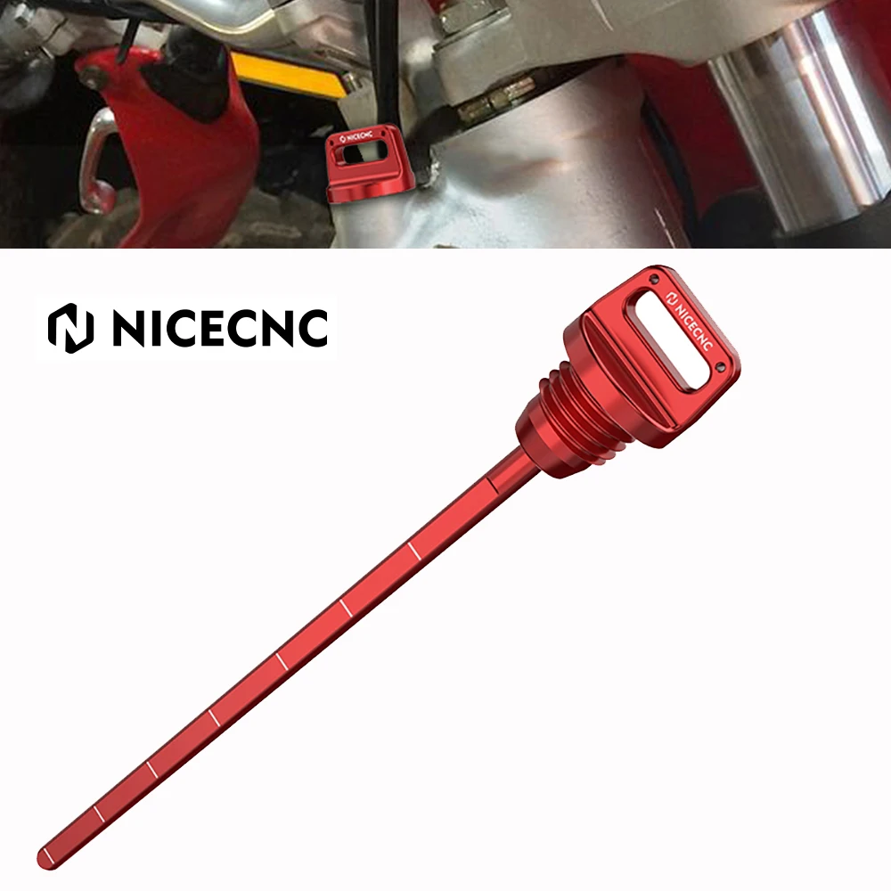 

NICECNC Engine Oil Dipstick Stick Plug Cap For Honda XR650R XR 650R 650 R 2000-2007 2006 2005 2004 2003Aluminum Accessories