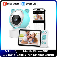 Tuya Smart APP 2MP 2.4G WiFi Baby Monitor Camera Feeding Reminder Temperature Cry Sound Detection Audio Video Babysitter Camera