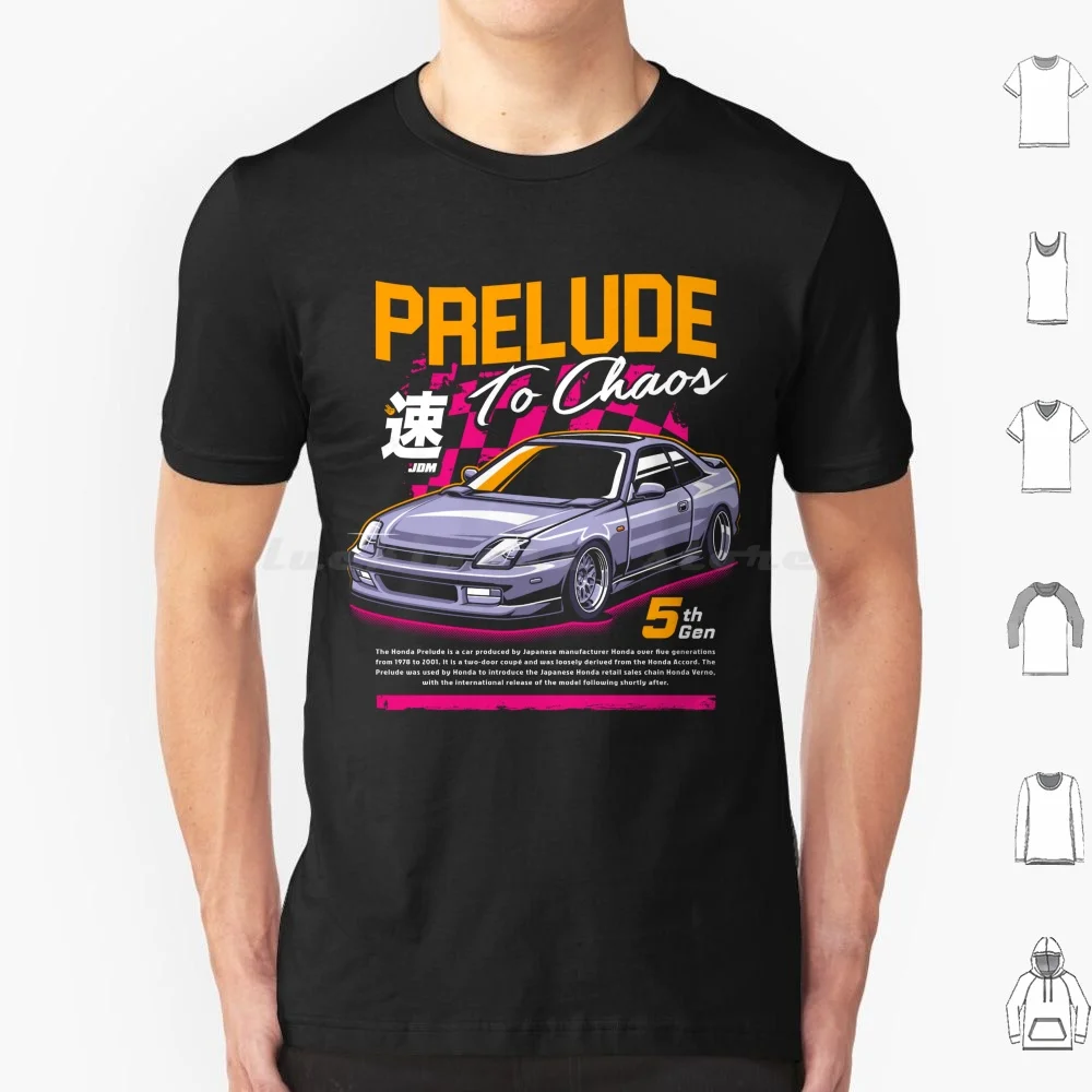 Prelude Classic Sport Car T Shirt Big Size 100% Cotton Automotive Automotive Drawing Automotive Illustration Automotive Design