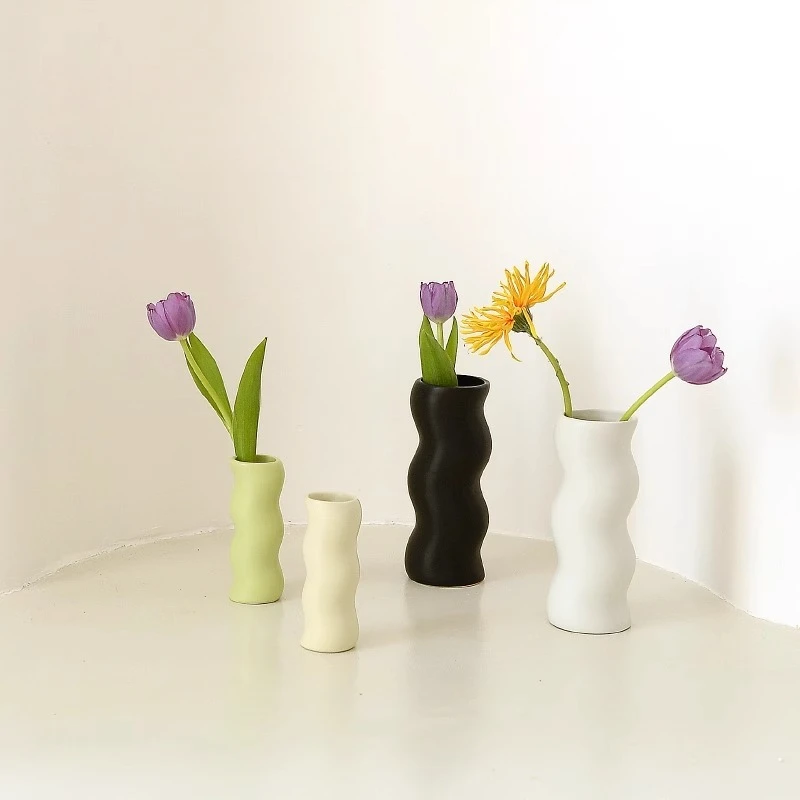

Nordic Style High-end Style Vase Art Living Room Decorative Item Design Sense Creative Minimalist Vases Vaas Home Decoration