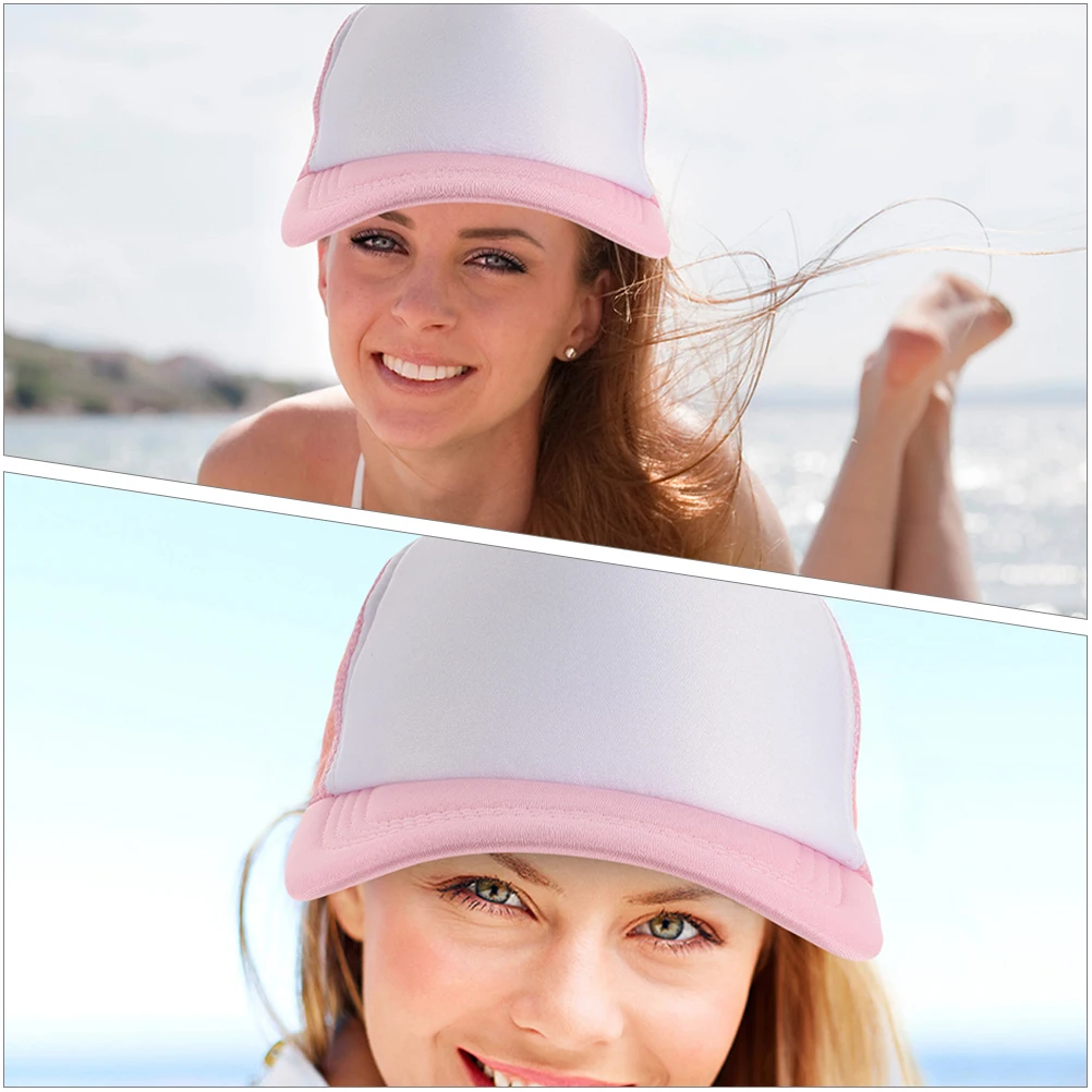 

Mesh Baseball Hats Blank Lightweight Sponge Heat Transfer Sublimation Diy Caps For Men Women Outdoor Hiking Fishing Beach Picnic